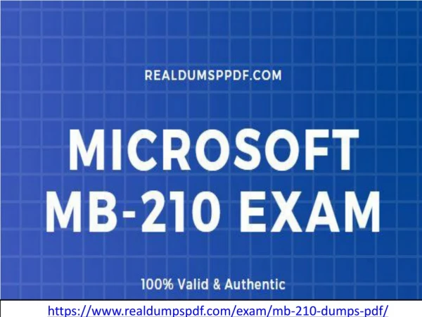 Best Tips To Pass Your Microsoft MB-210 Dumps PDF