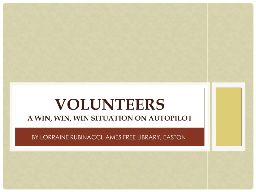 volunteers a win win win situation on autopilot