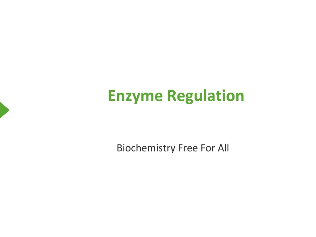 enzyme regulation