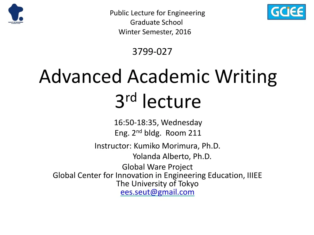 advanced academic writing 3 rd lecture