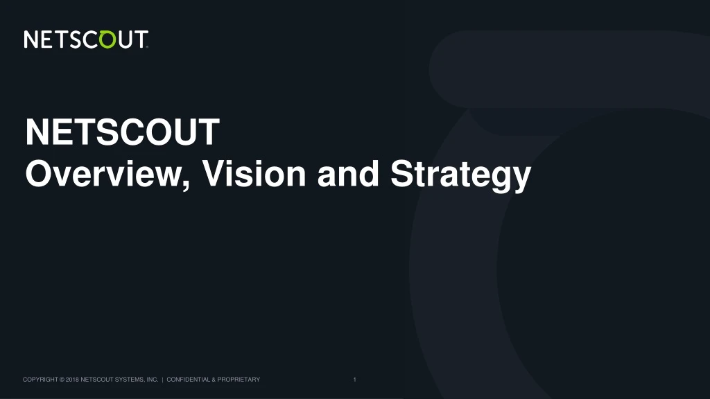 netscout overview vision and strategy