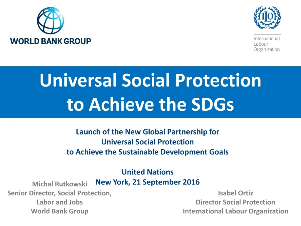 universal social protection to achieve the sdgs