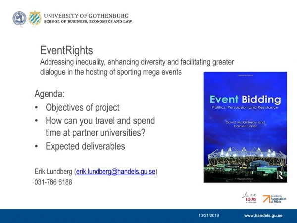 Agenda: Objectives of project How can you travel and spend time at partner universities?