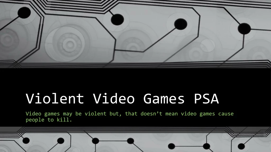 violent video games psa