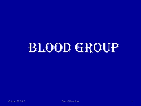 Blood group