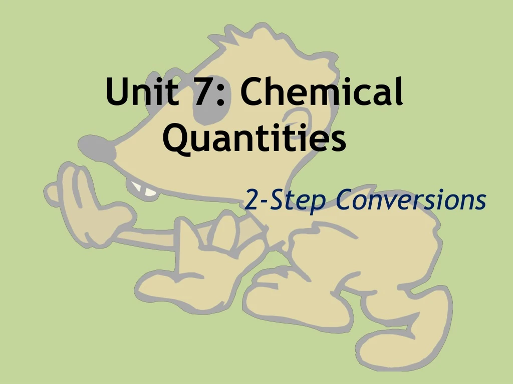 unit 7 chemical quantities