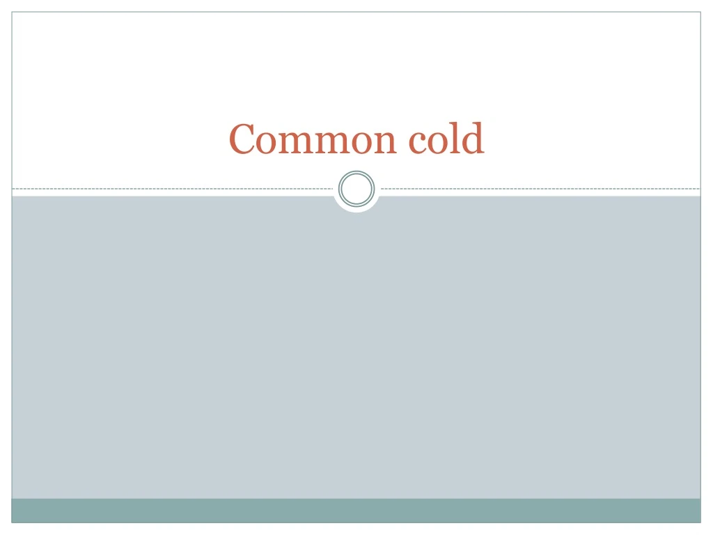 common cold