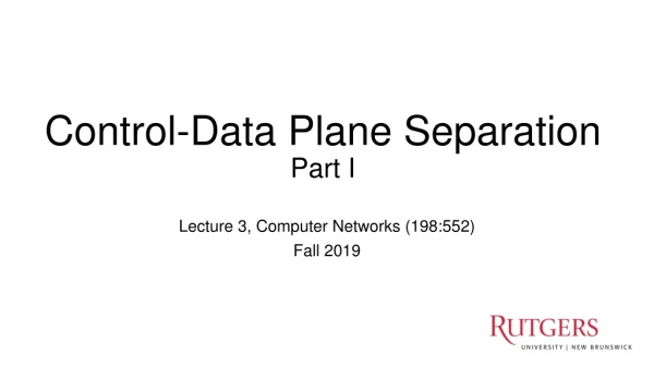 Lecture 3, Computer Networks (198:552) Fall 2019