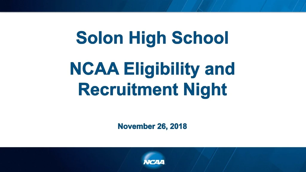 solon high school ncaa eligibility