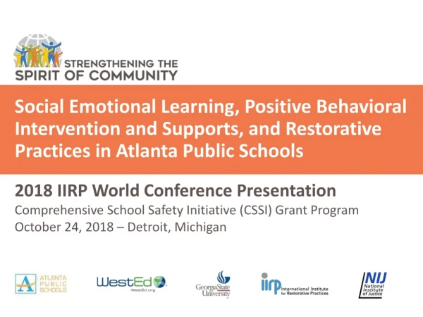 2018 IIRP World Conference Presentation