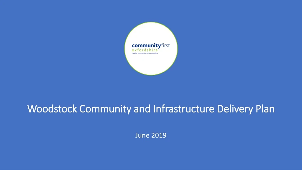woodstock community and infrastructure delivery plan