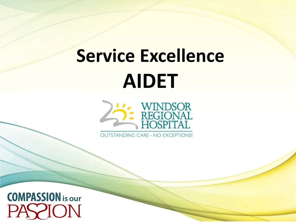 service excellence aidet