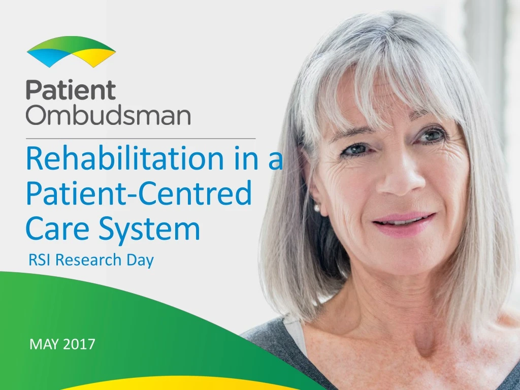 rehabilitation in a patient centred care system