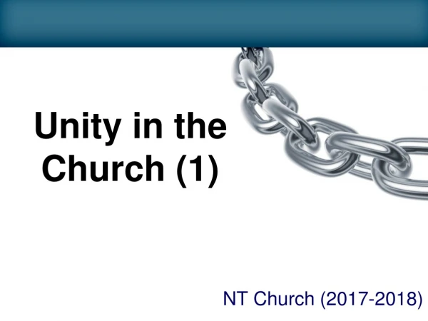 Unity in the Church (1)