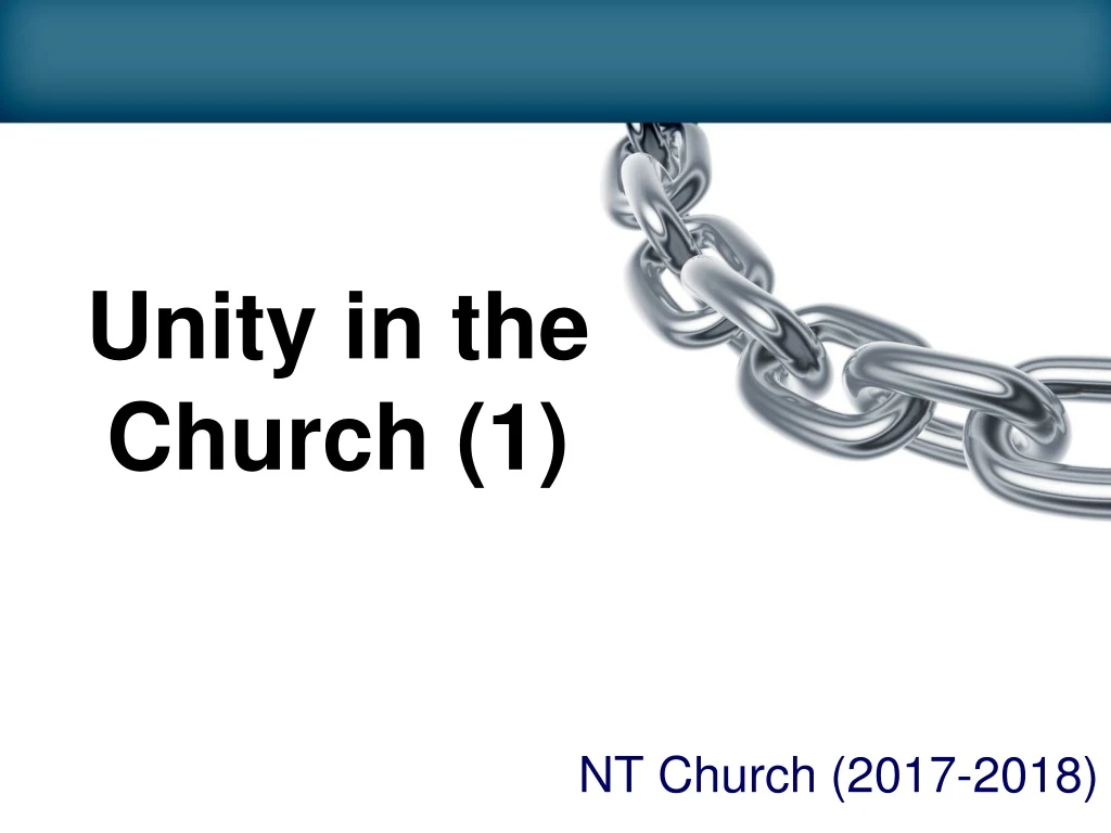 unity in the church 1