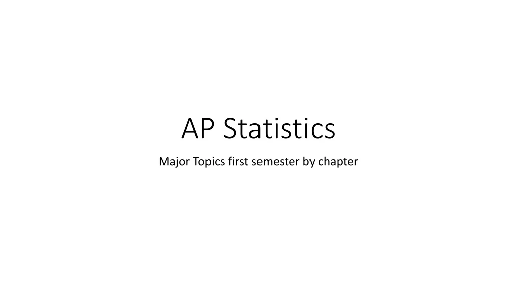 ap statistics