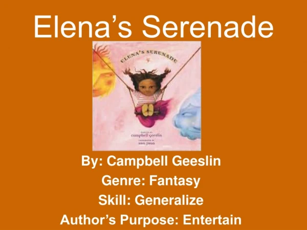 Elena’s Serenade