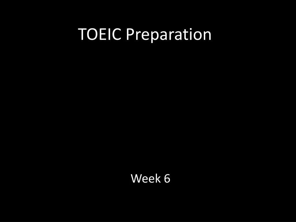 toeic preparation