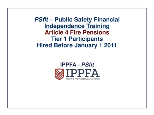 IPPFA - PSfit