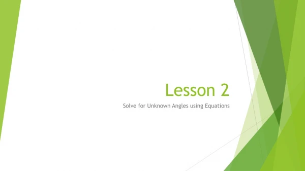 Lesson 2