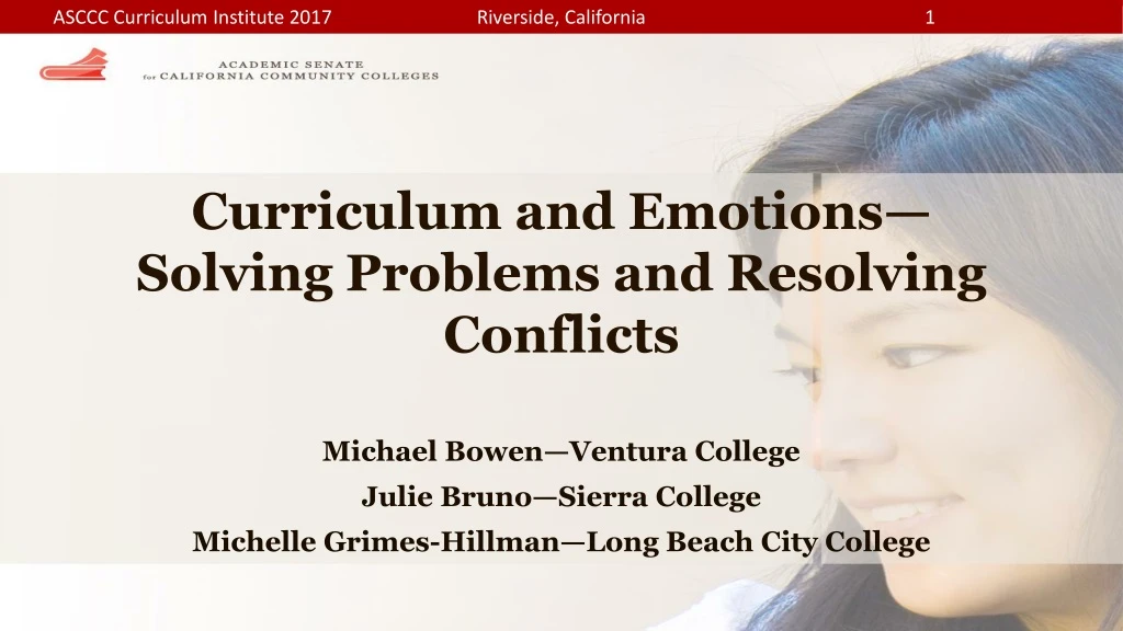 curriculum and emotions solving problems and resolving conflicts