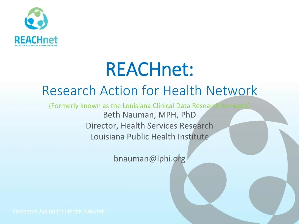 reachnet research action for health network