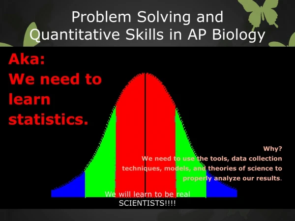 Problem Solving and Quantitative Skills in AP Biology
