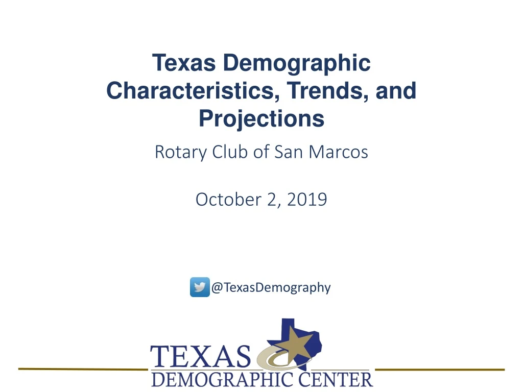 texas demographic characteristics trends