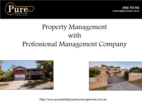 Property Management with Professional Management Company