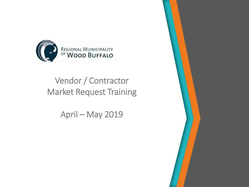 regional municipality of wood buffalo vendor contractor market request training april may 2019