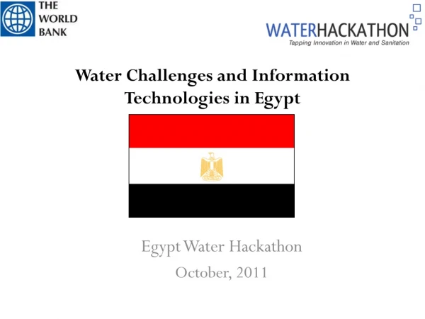 Water Challenges and Information Technologies in Egypt
