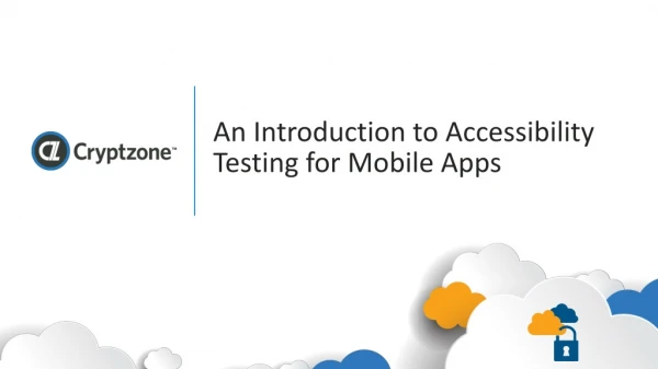 An Introduction to Accessibility Testing for Mobile Apps