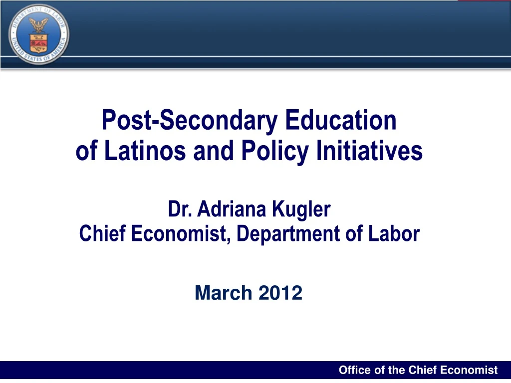 post secondary education of latinos and policy