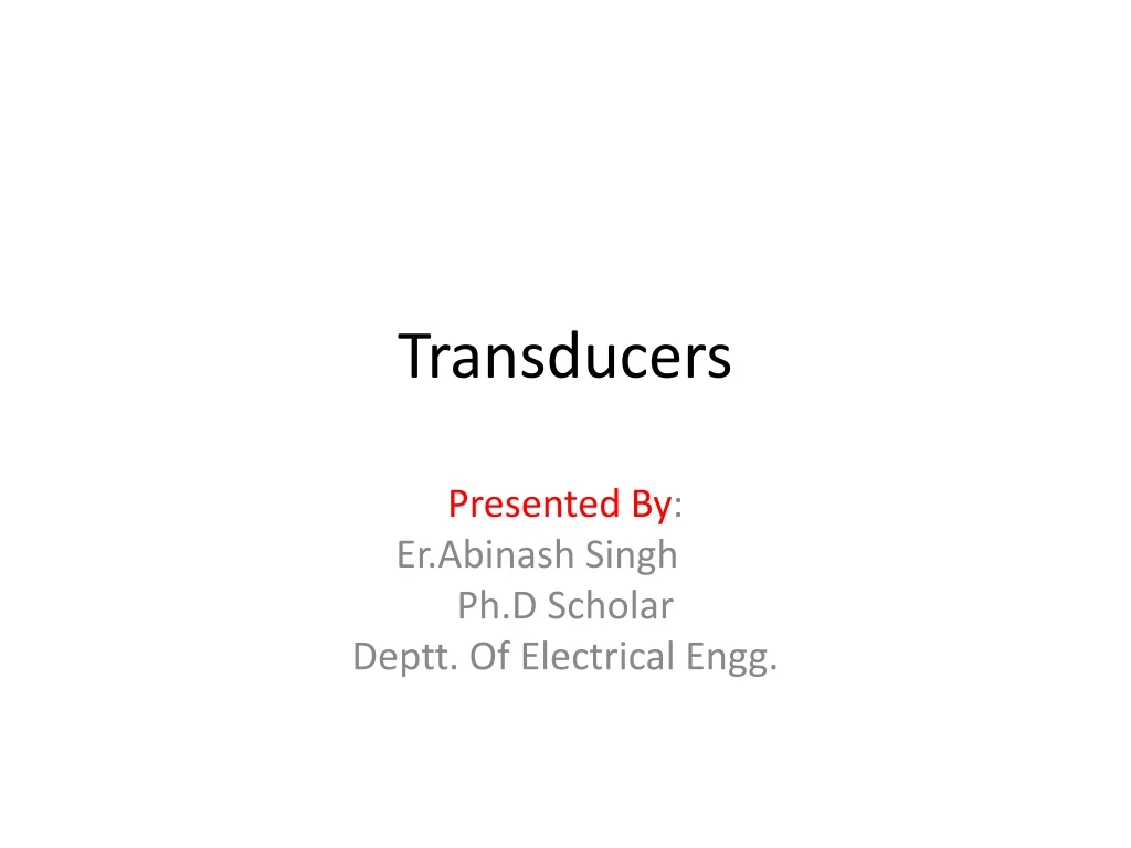 transducers