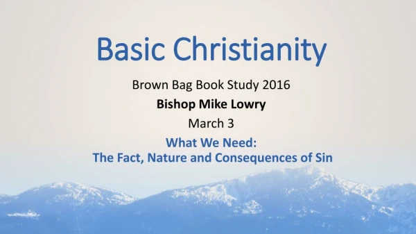 Basic Christianity