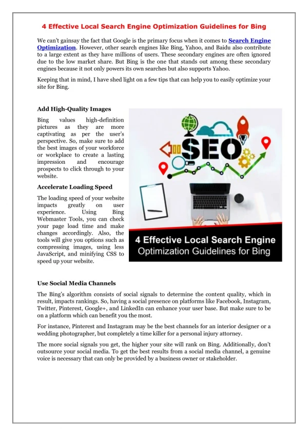 SEO Optimization Services