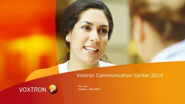 Voxtron Communication Center 2014