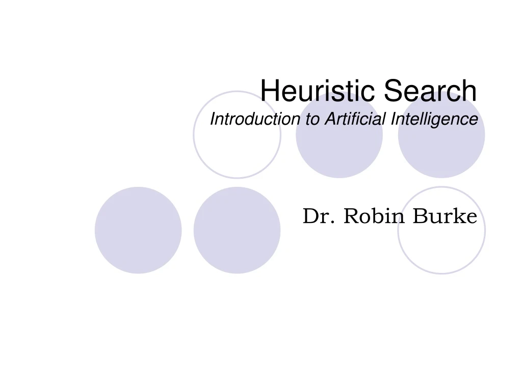 heuristic search introduction to artificial intelligence