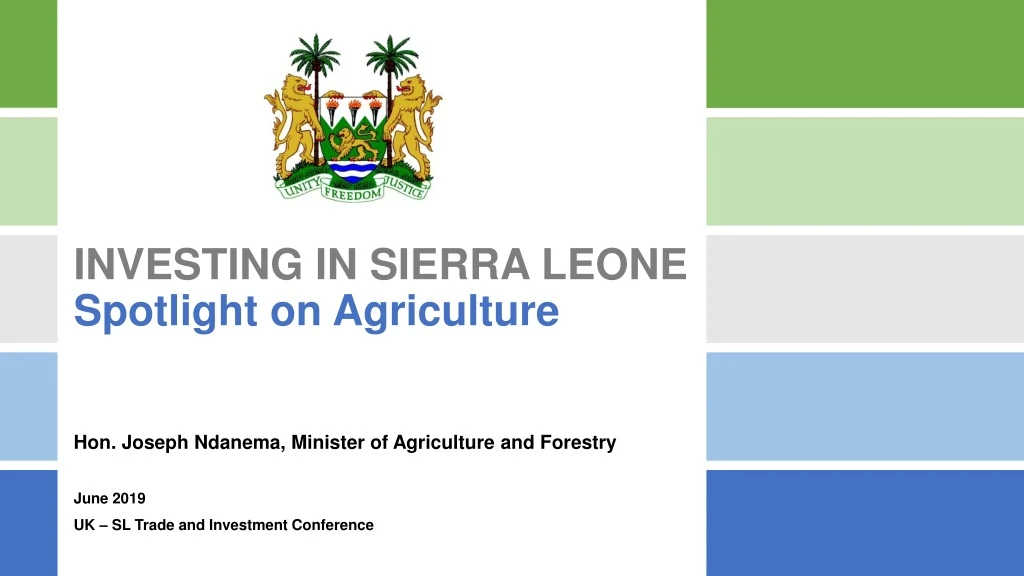investing in sierra leone spotlight on agriculture