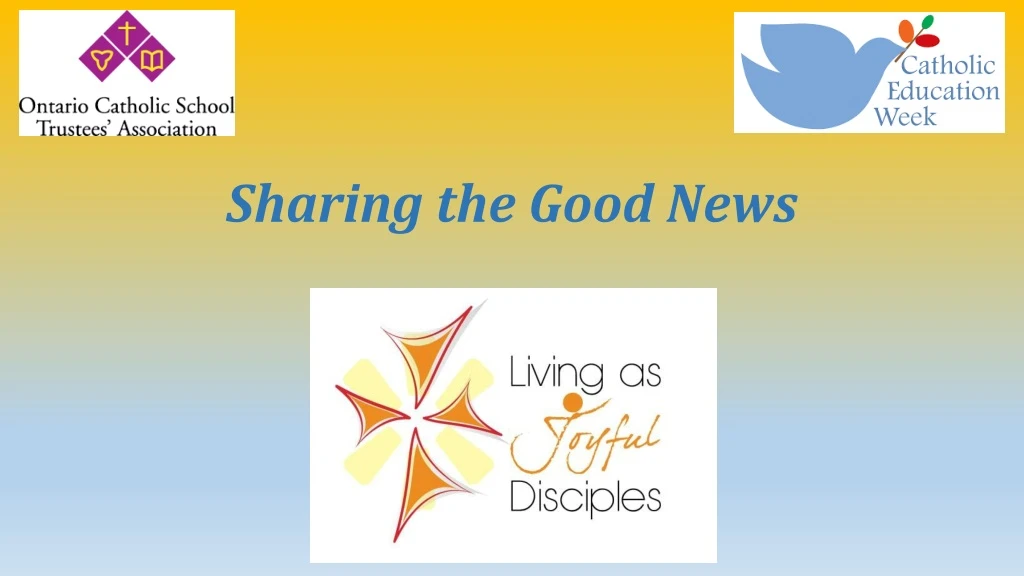 sharing the good news