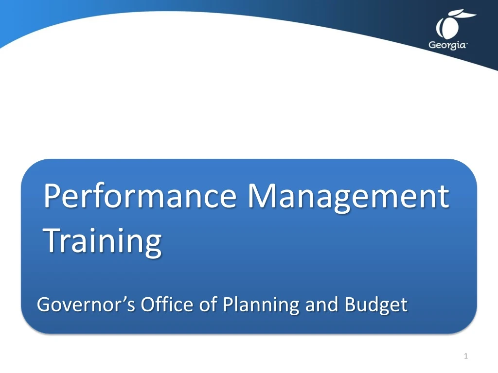 performance management training