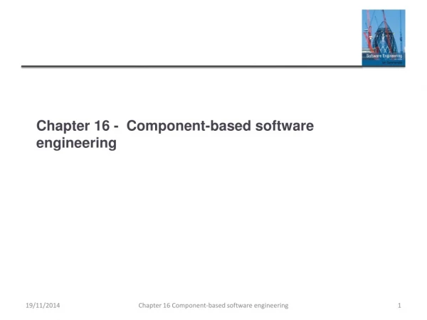 Chapter 16 - Component-based software engineering