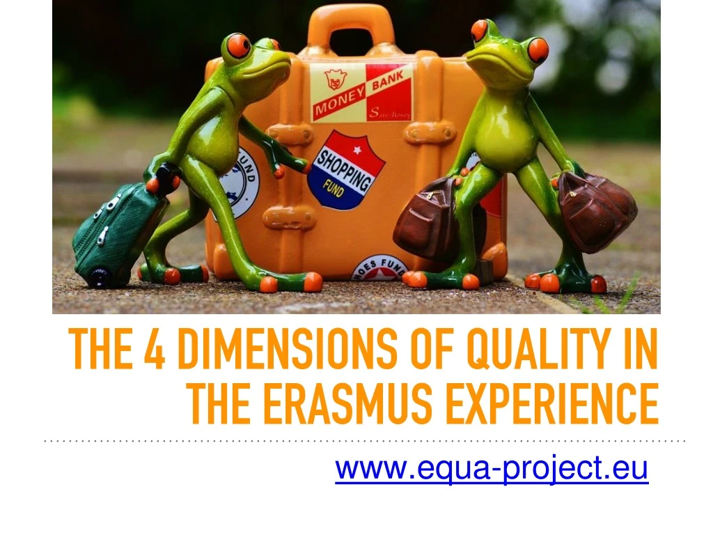 the 4 dimensions of quality in the erasmus experience