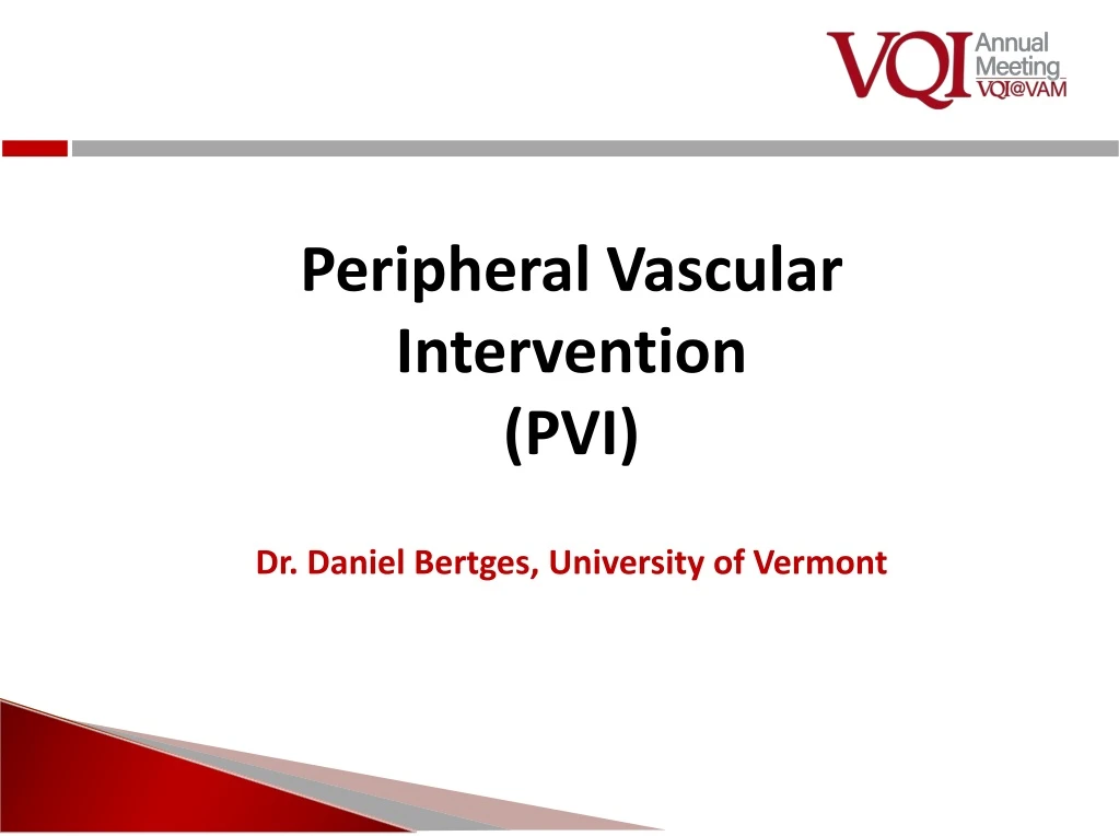 peripheral vascular intervention pvi dr daniel