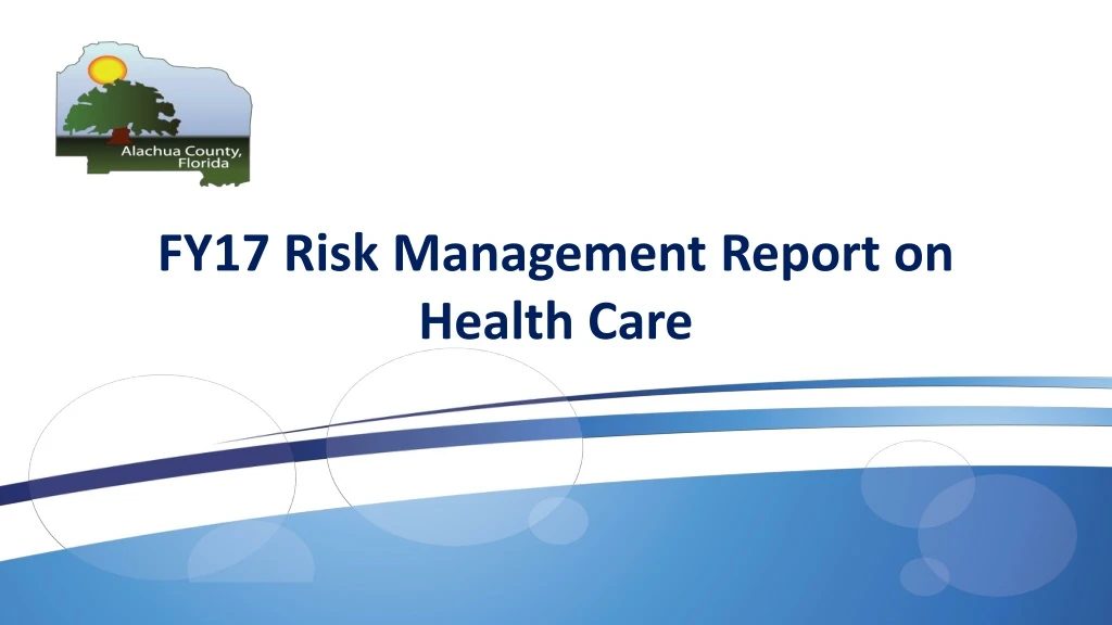 fy17 risk management report on health care
