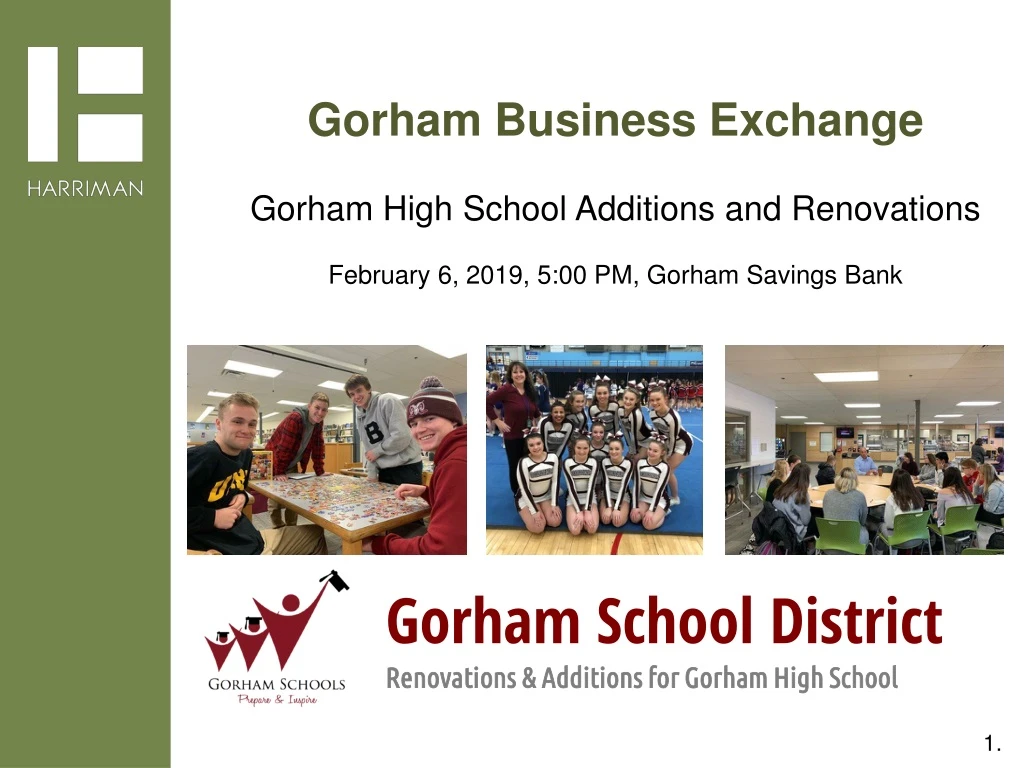 gorham business exchange gorham high school