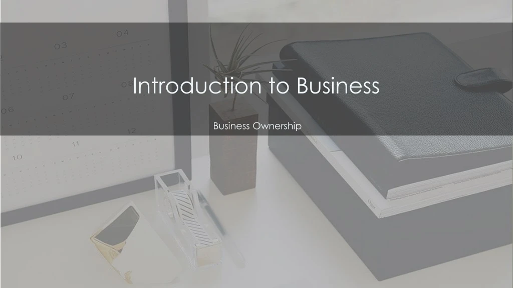 introduction to business