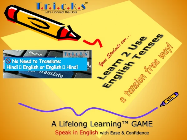A Lifelong Learning™ GAME Speak in English with Ease &amp; Confidence