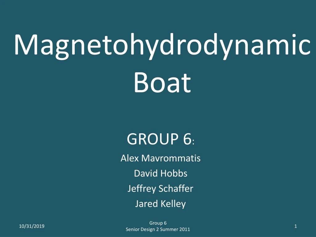 magnetohydrodynamic