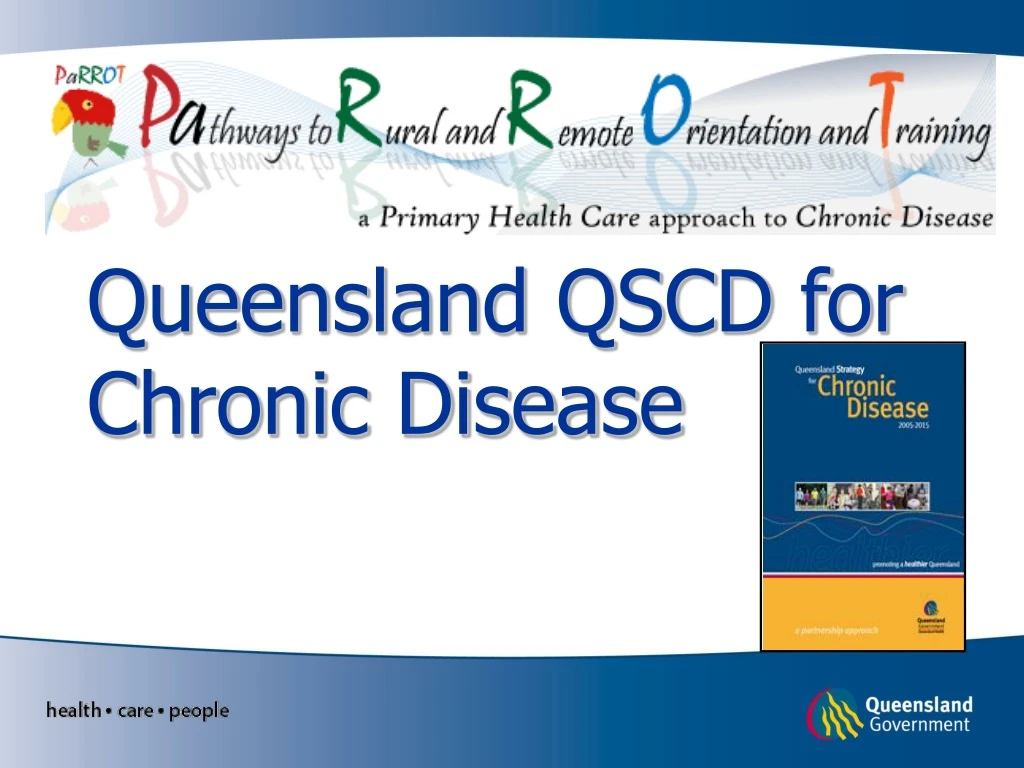 queensland qscd for chronic disease